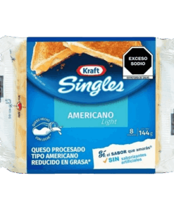 Fundido Americano Light Singles Kraft 144g